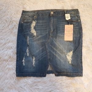 NWT highway jeans denim skirt